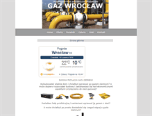 Tablet Screenshot of gazwroclaw.pl